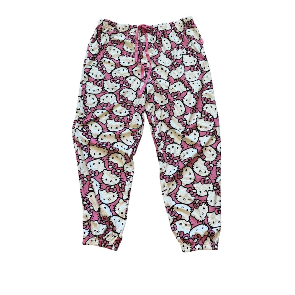 Hello kitty pajama pants - apples and bows Large